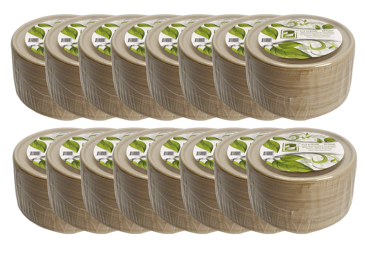 11.5oz 800 Pack Compostable Paper Bowls K75712