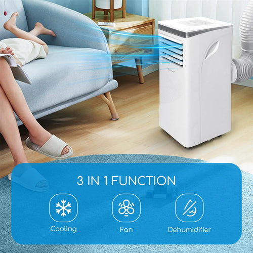 10000 BTU 3-in-1 Portable Air Conditioner with Remote Control and Window Kit M304