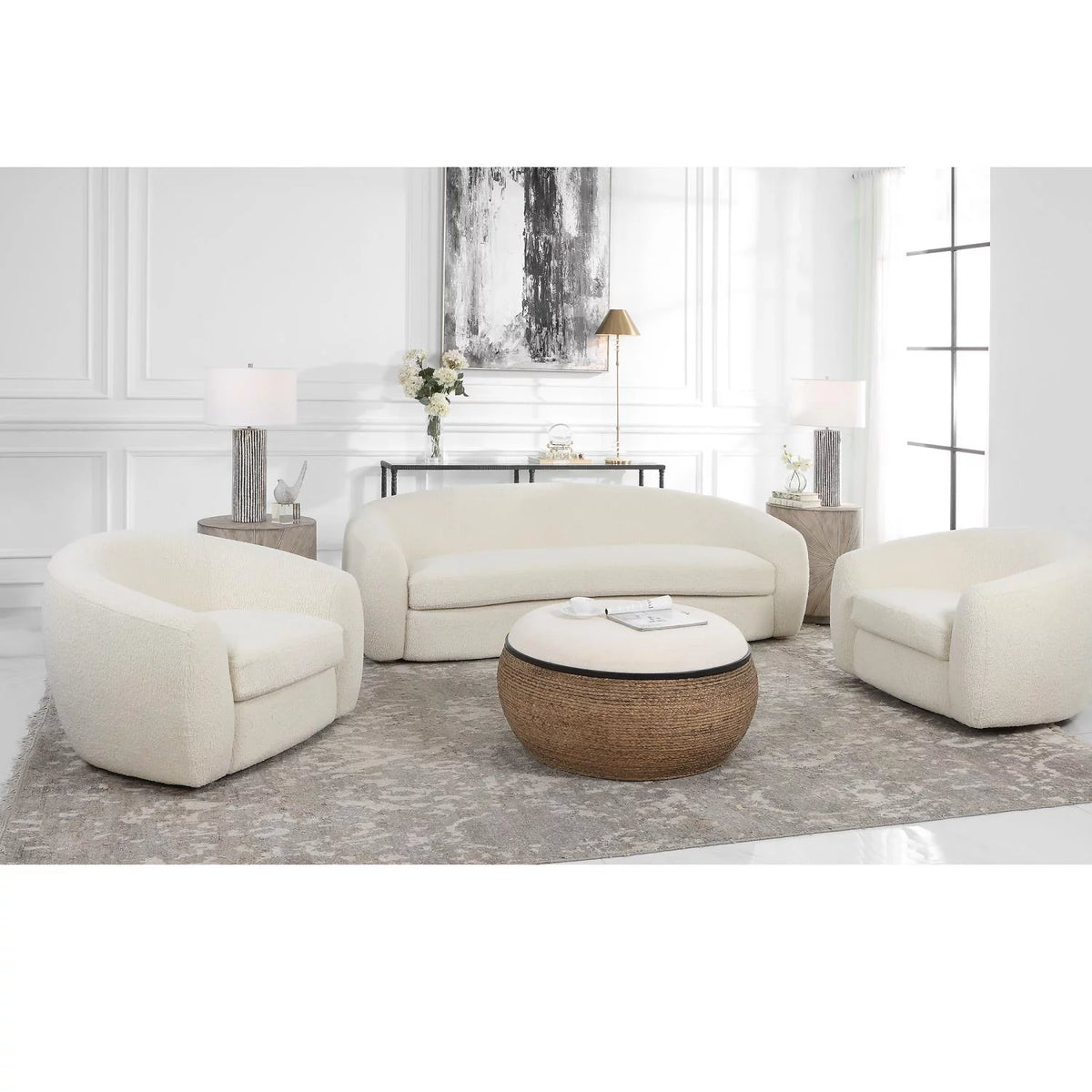 White Sofa M124