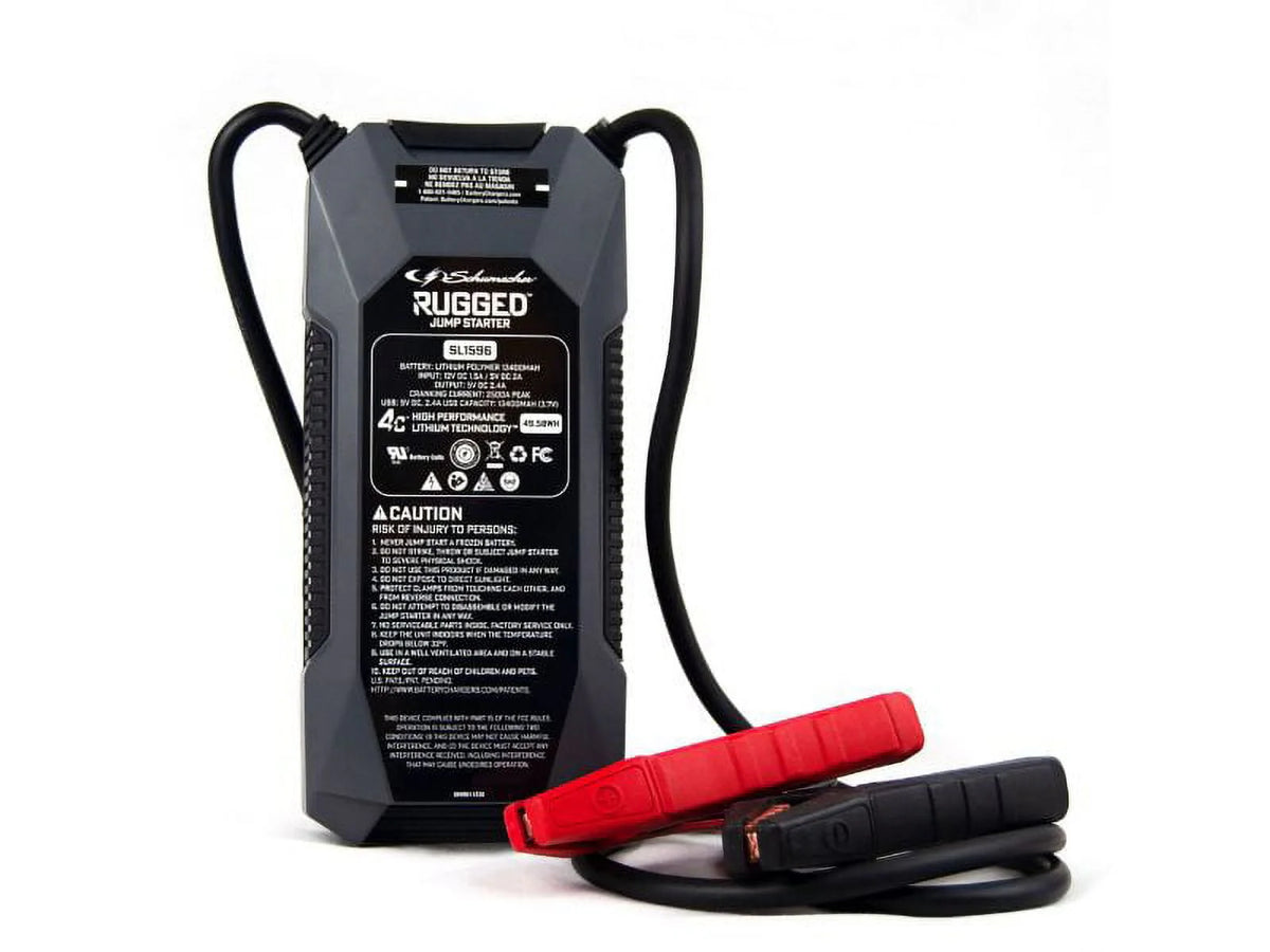 Restored Lithium Jump Starter and USB Power Pack 2500 Peak Amp 12V E80340