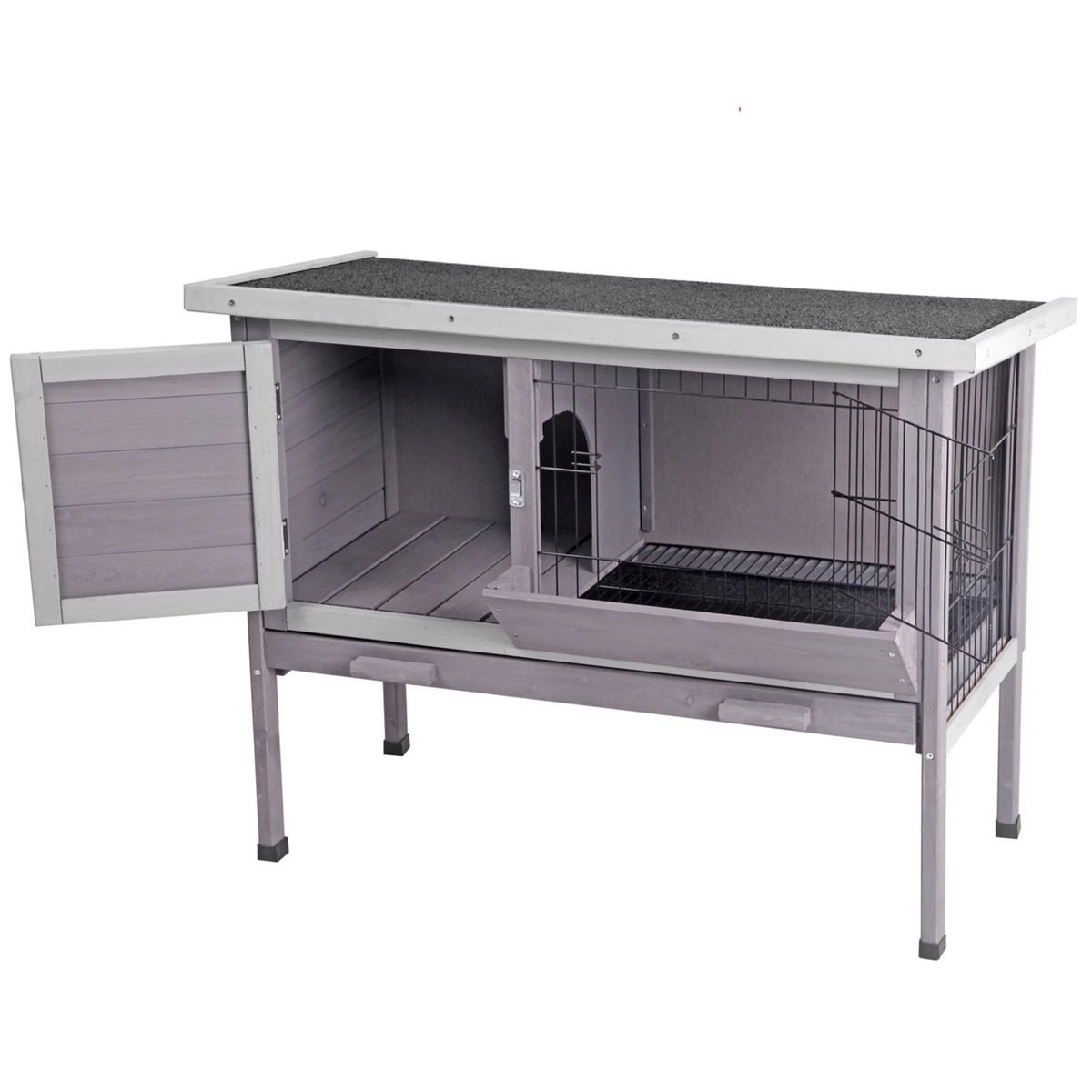Wooden Rabbit Hutch Indoor Bunny Cage V14445