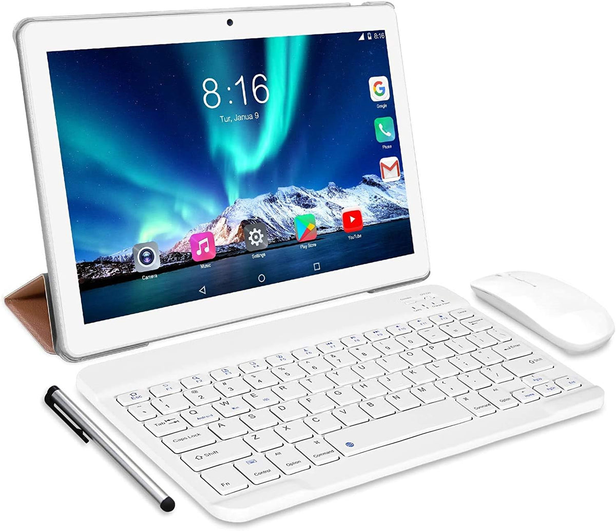 10 Inch 8 Core Android Tablet 4GB RAM 64GB ROM Golden O160