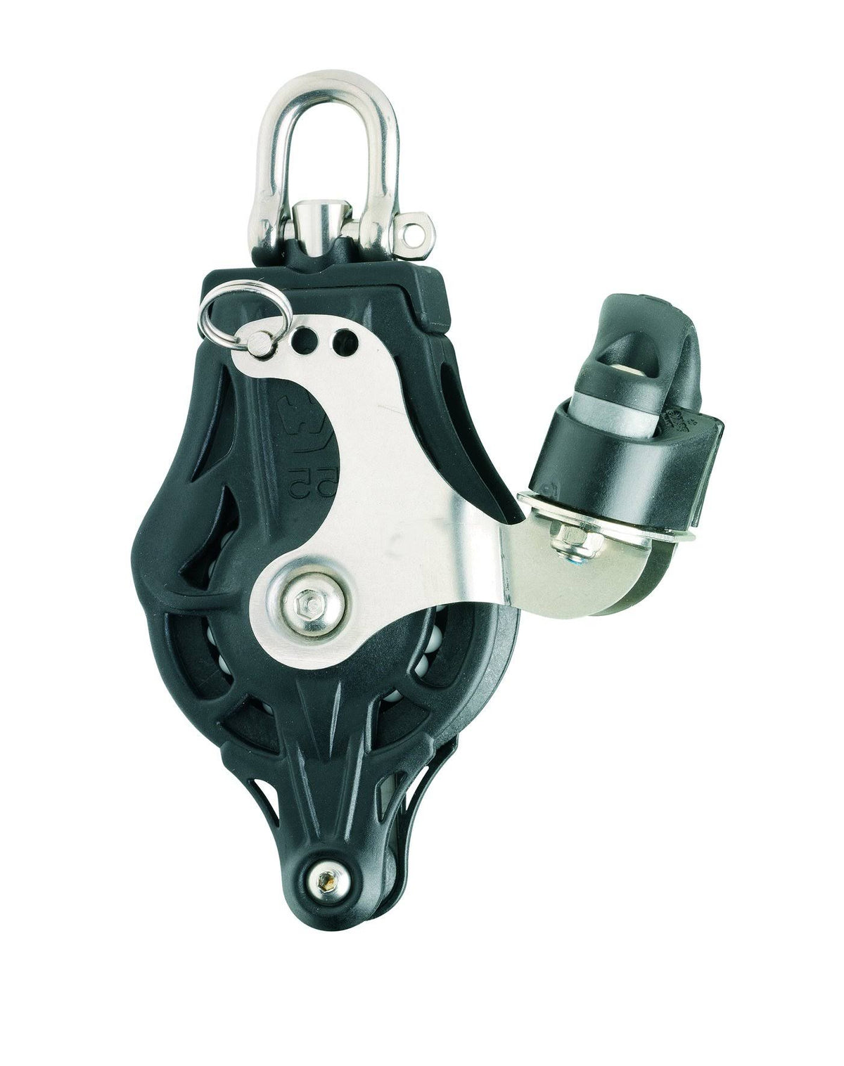 2 11/64x22 (55mm) Ball Bearing Block with Swivel Head, Becket & Cam Cleat L72540