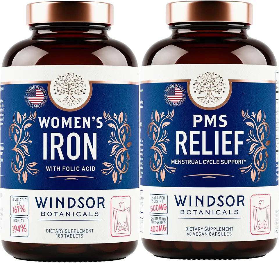 Iron Supplement and PMS Relief Bundle W69408