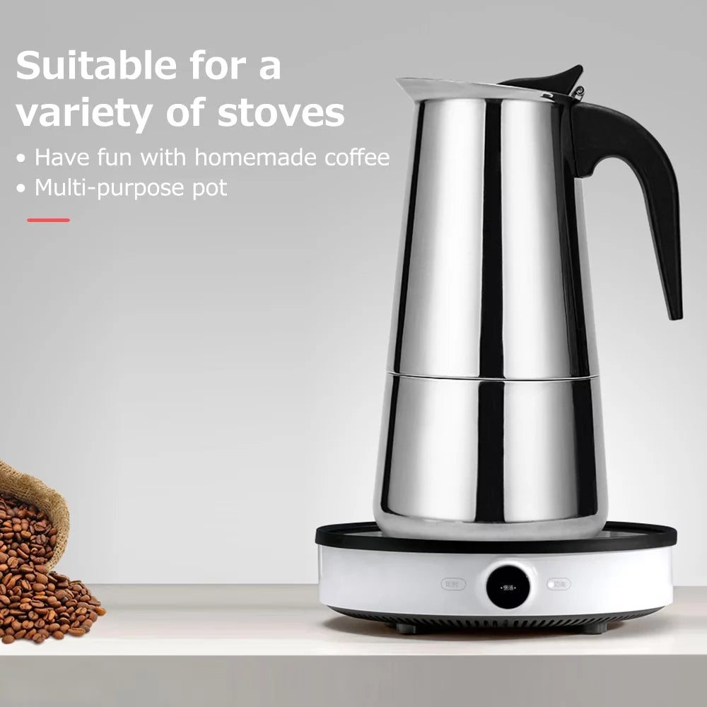Stainless Steel Electric Coffee Maker V7525