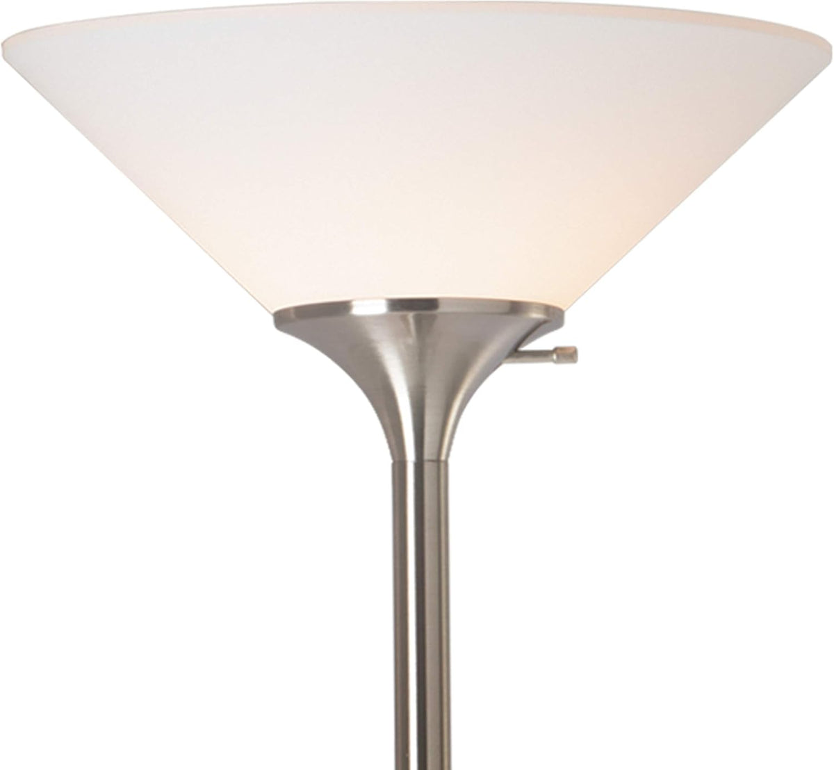 Brushed Steel Torchiere Lamp Z864
