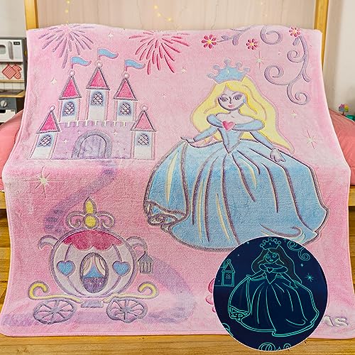 Blue Fleece Throw Blanket 50"X60" Q60119