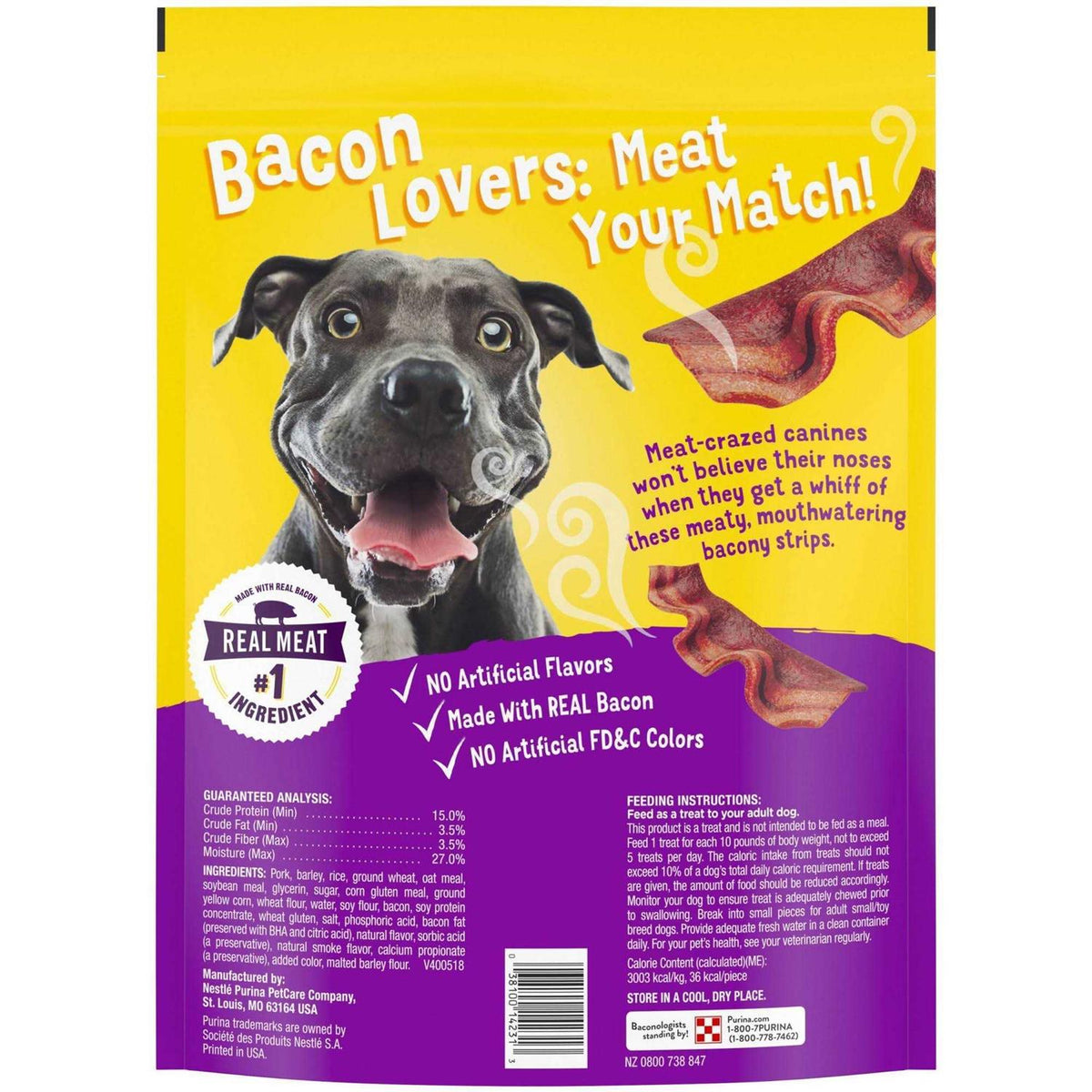 Bacon Strips Dog Treats W202