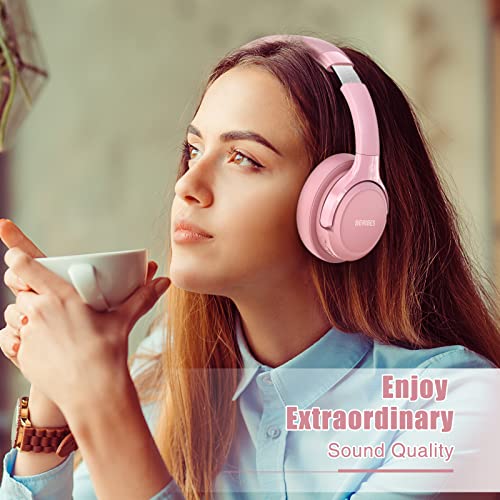 Bluetooth Headphones Over Ear, 65H Playtime, 6 EQ Music Modes, Wireless Headphones with Microphone, Foldable Lightweight Headsets, Deep Bass S700