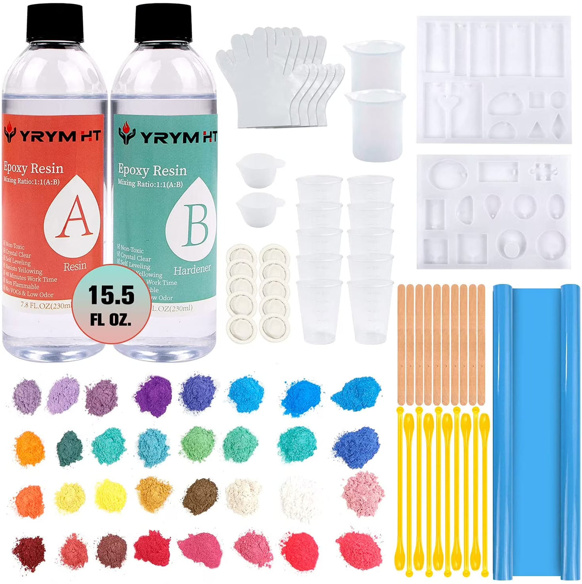 15.5 FL.OZ. Crystal Clear Epoxy Resin Kit E6251