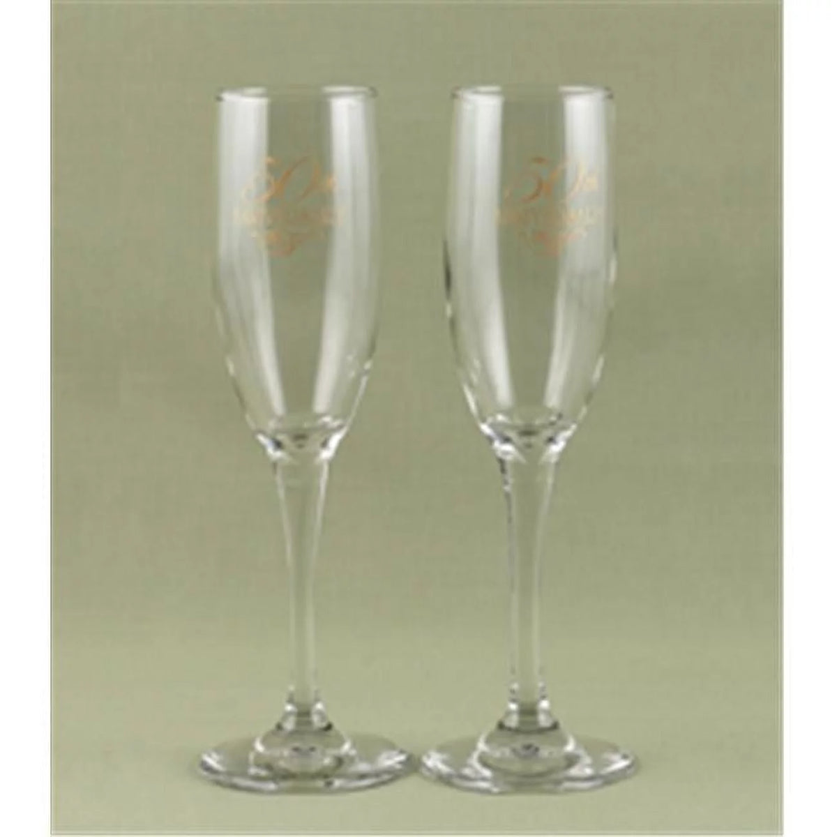 50th Anniversary Toasting Glasses Flutes O1191