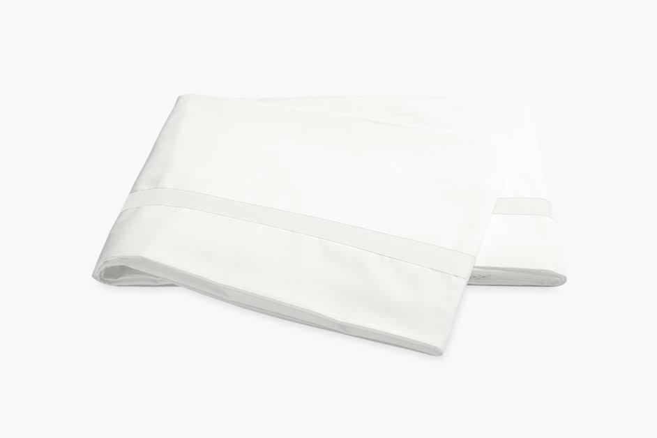 Bone Percale Flat Bed Sheet Full/Queen N237