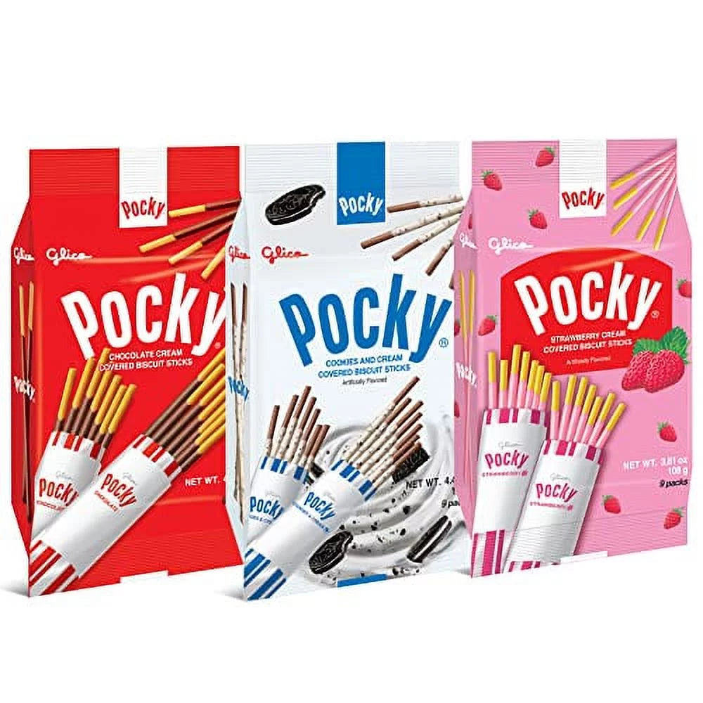 Pocky Sticks Japanese Snacks Variety Pack of 3 D839