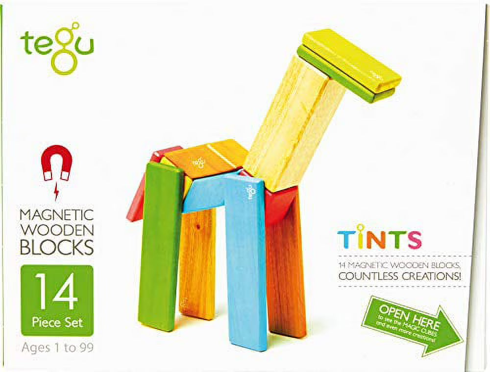 14 Piece Magnetic Wooden Block Set N21514