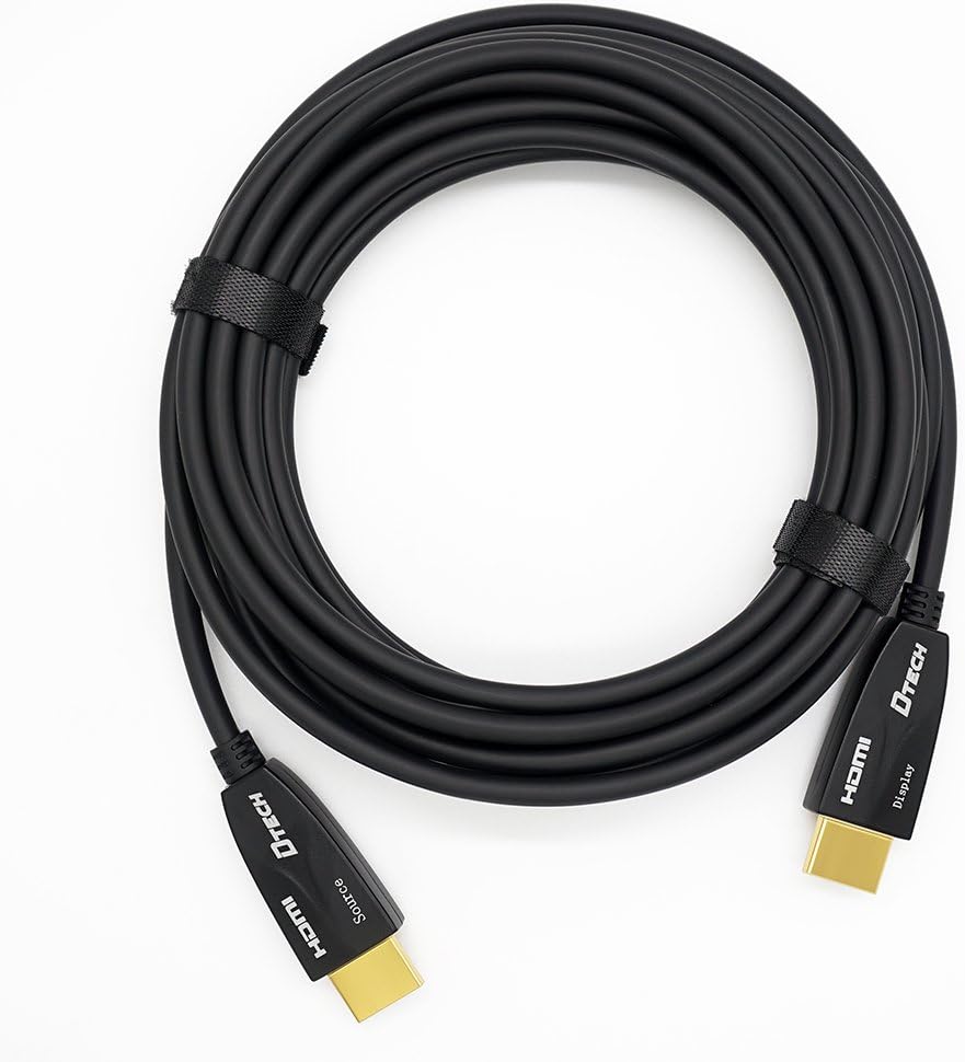 25 Feet Fiber Optic HDMI Cable Black Y590527