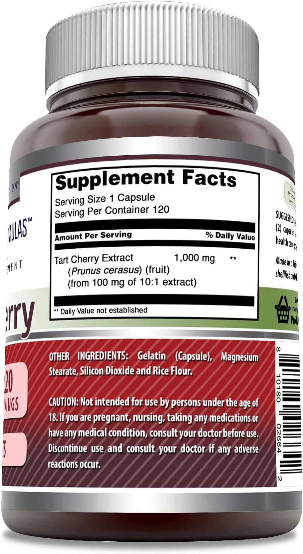 Tart Cherry Extract 1000 Mg Capsules K62956