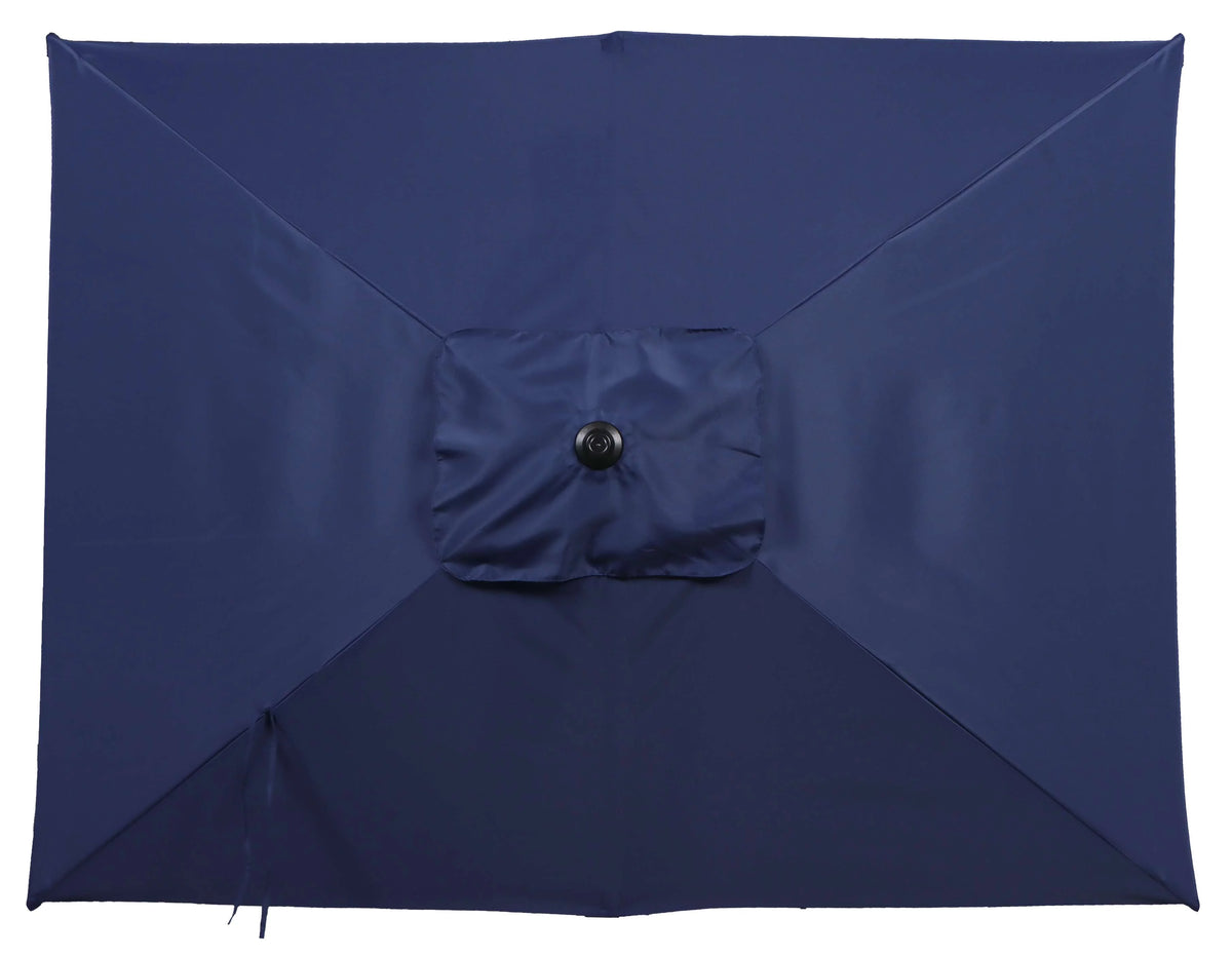 6 x 7.5 Foot Push-Up Rectangular Market Umbrella Tan X121040