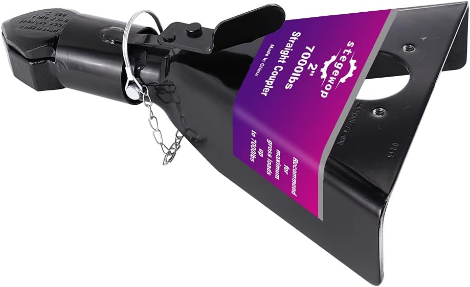 2" Forged A-Frame Trailer Coupler with Trigger Latch SAE Class III 7000 lb Black Pack of 2 R758954