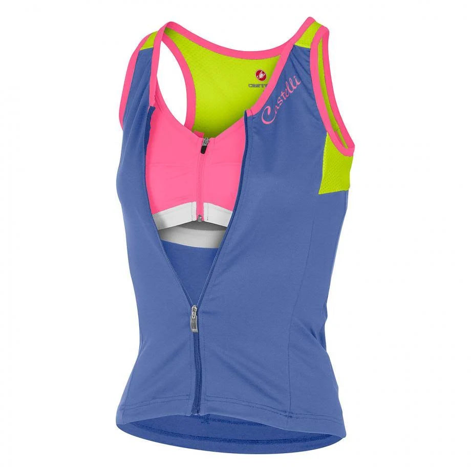 Dark Steel Blue/Winter Sky Cycling Top A881