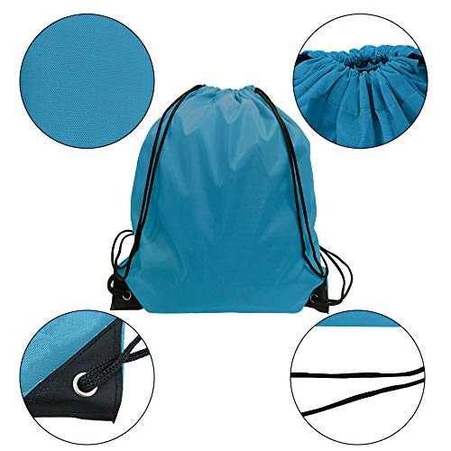 10 Pcs Nylon Drawstring Backpack L948579