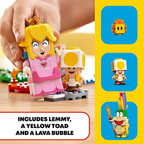 LEGO Super Mario Adventures with Peach Starter Course, Buildable Game, Toy with Interactive Figure, Yellow Toad & Lemmy, 71403 Q74492