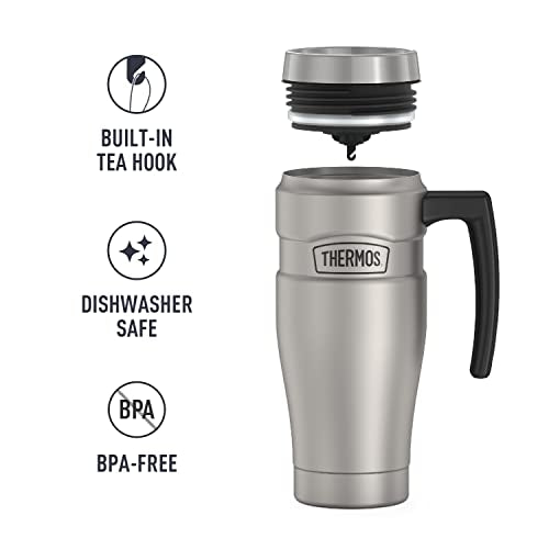 16 Ounce Stainless Steel Vacuum-Insulated Travel Mug X2306