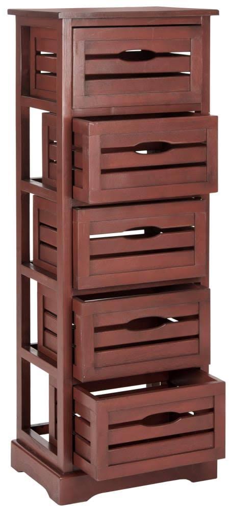 Red 5-Drawer Cabinet J982262