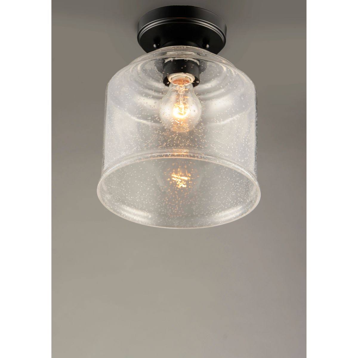 Black Semi-Flush Mount Light U277605