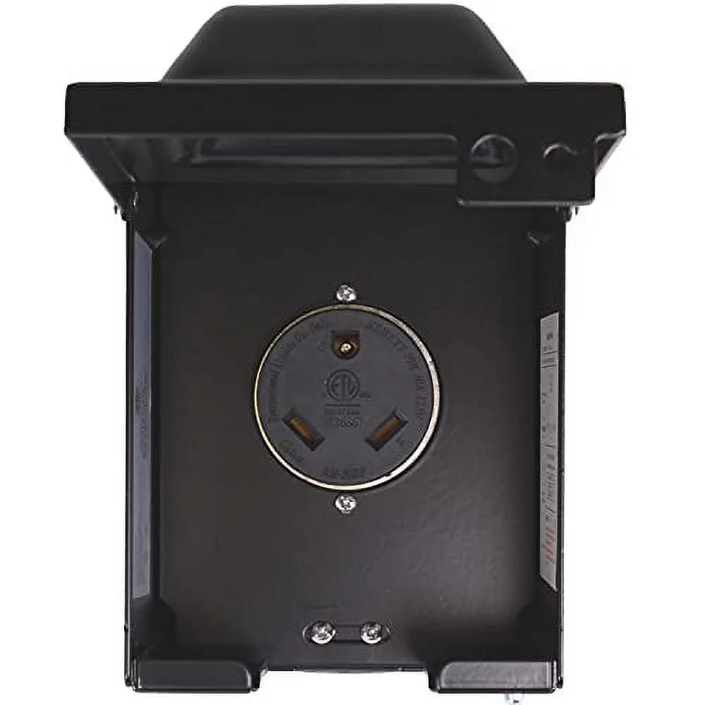 30 Amp RV Power Outlet Box, NEMA TT-30R Outdoor Electrical Receptacle Panel K7780