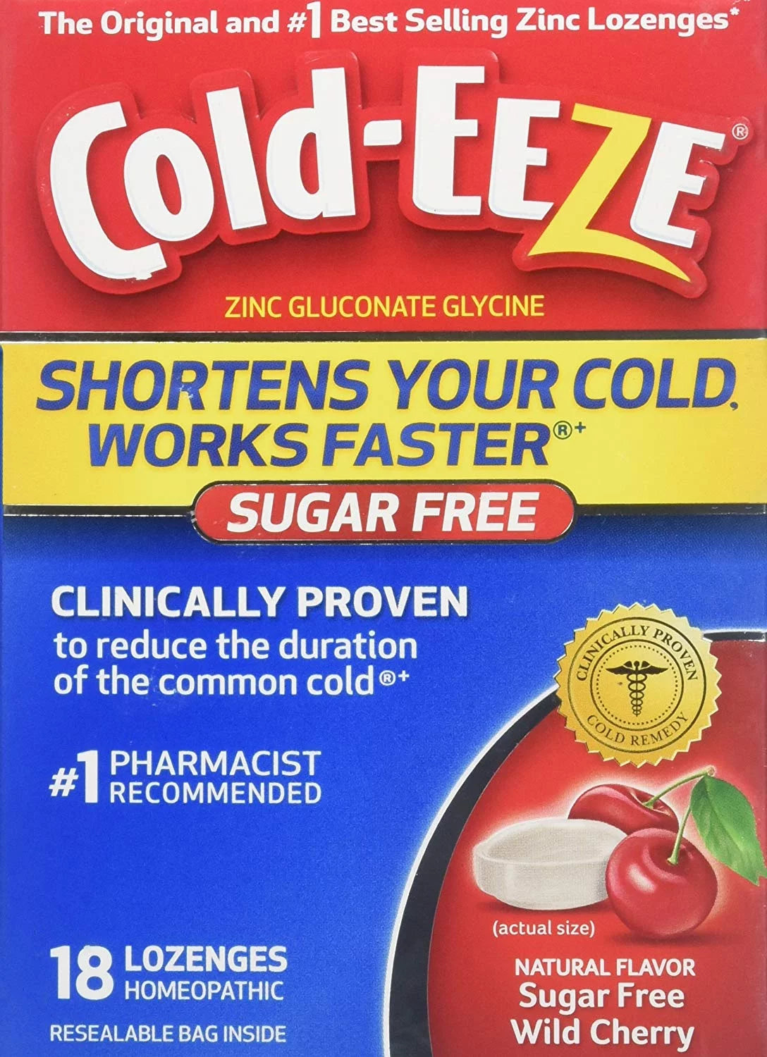 5 Pack Sugar Free Lozenges 18 Count each K5124