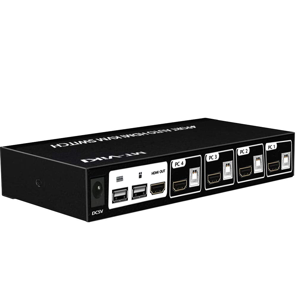 4 Port 4K HDMI KVM Switch with 4 USB Ports F287
