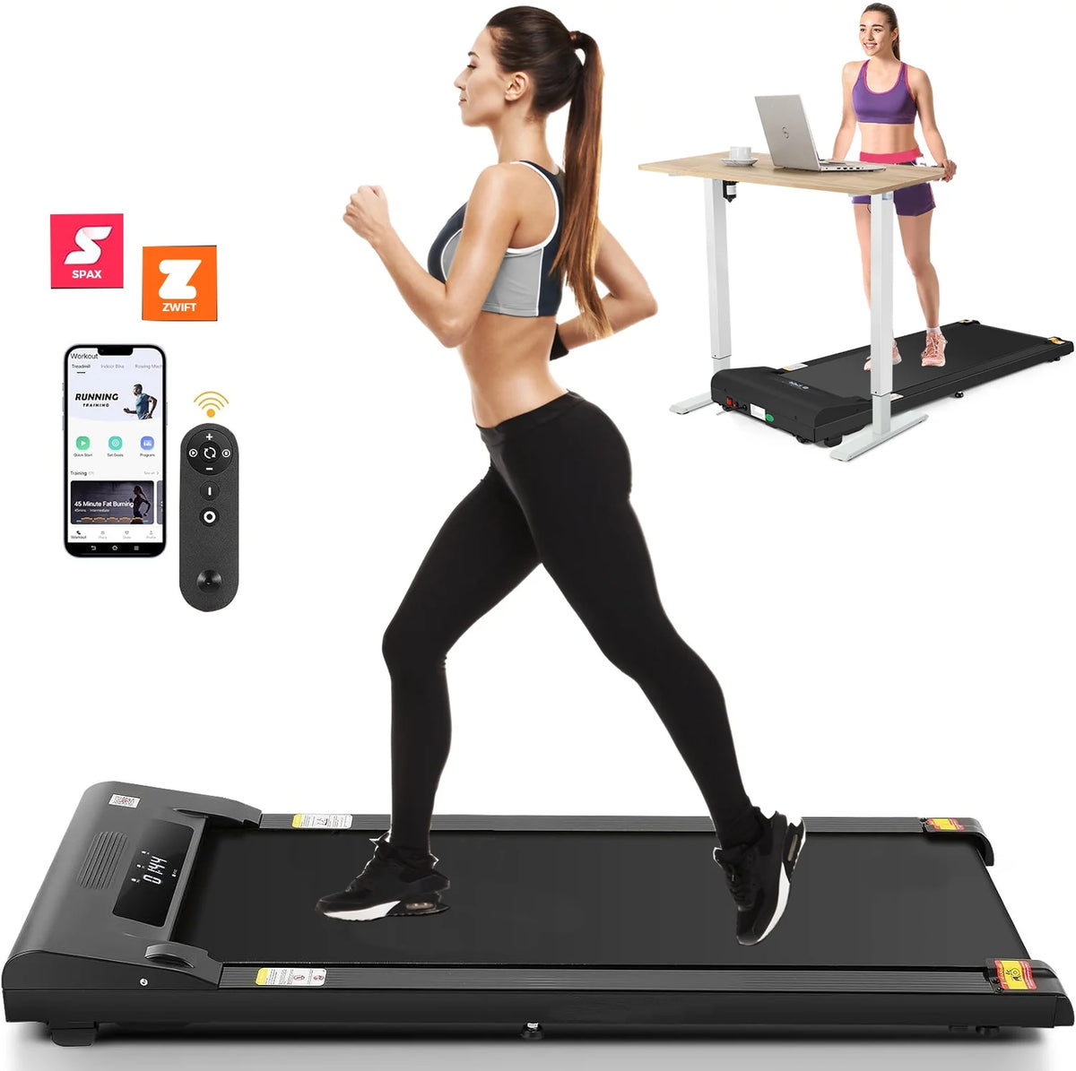 Under Desk Treadmill 2.5HP Electric Walking Pad G200802