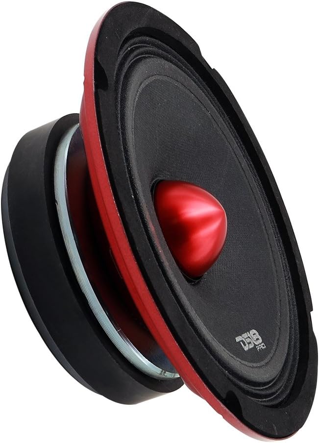 Red Steel Basket 10 Midrange 600W Max 300W RMS 8 Ohms Car Speaker Q57020