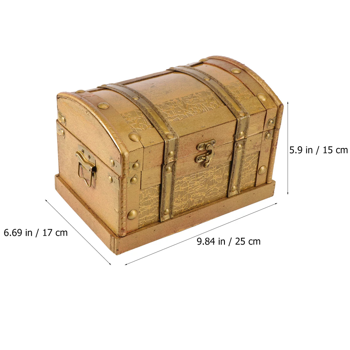 Wooden Jewelry Storage Organizer Treasure Case Size S A583874
