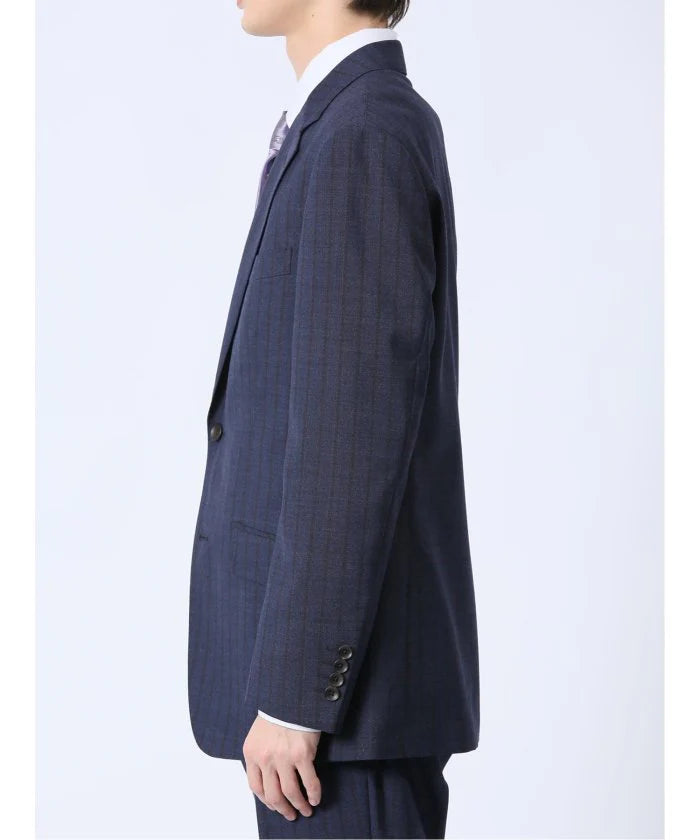 Navy Stripe Wool Blend 2-Button 2-Piece Suit L933297