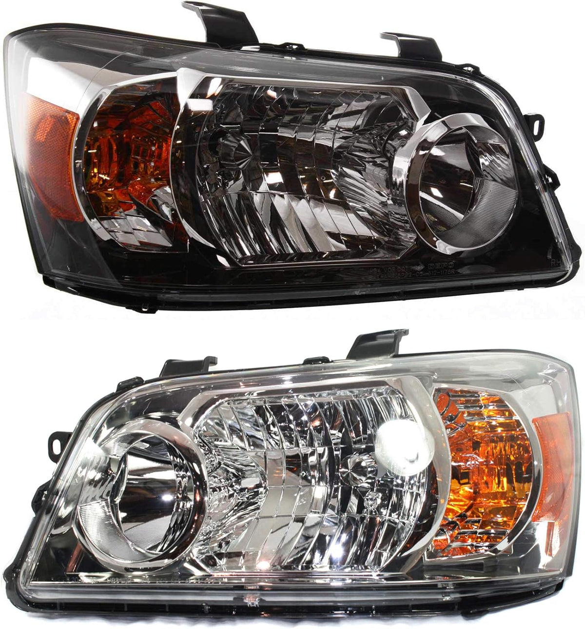 Headlight Lens and Housing Set of 2 for 2007 Toyota Highlander S1714