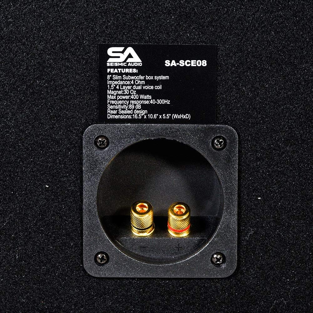 8 Inch 400 Watt Car Audio Subwoofer Enclosure U53458