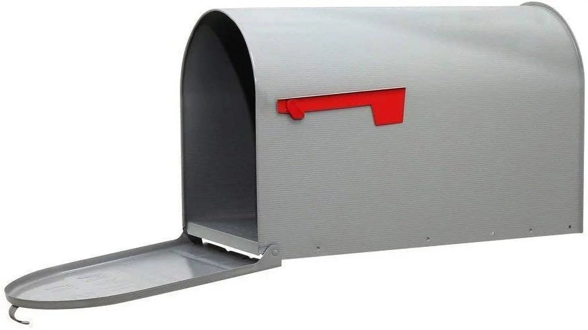 Galvanized Steel Post Mount Jumbo Mailbox Y68938