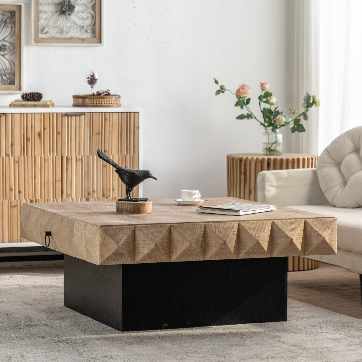 41.33 inch Square Retro Coffee Table R73285
