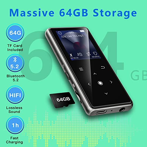64GB Bluetooth MP3 Player with FM Radio T14970