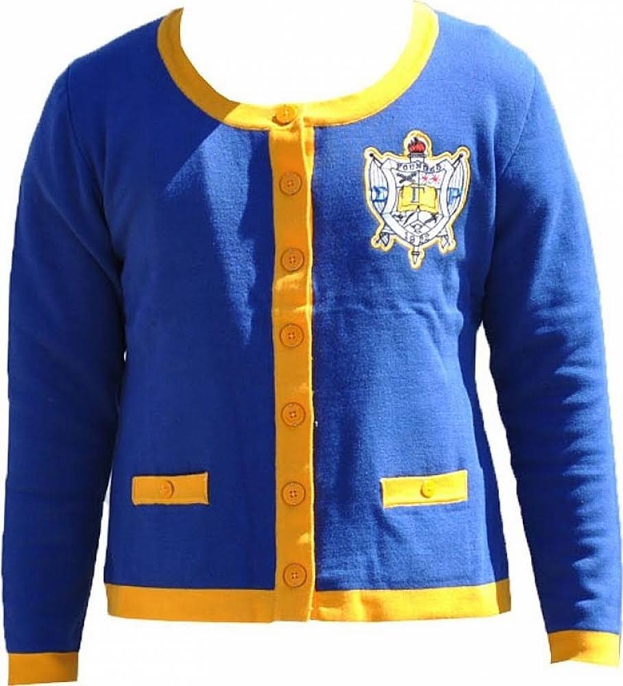 Royal Blue Heavy Weight Ladies Cardigan E7431