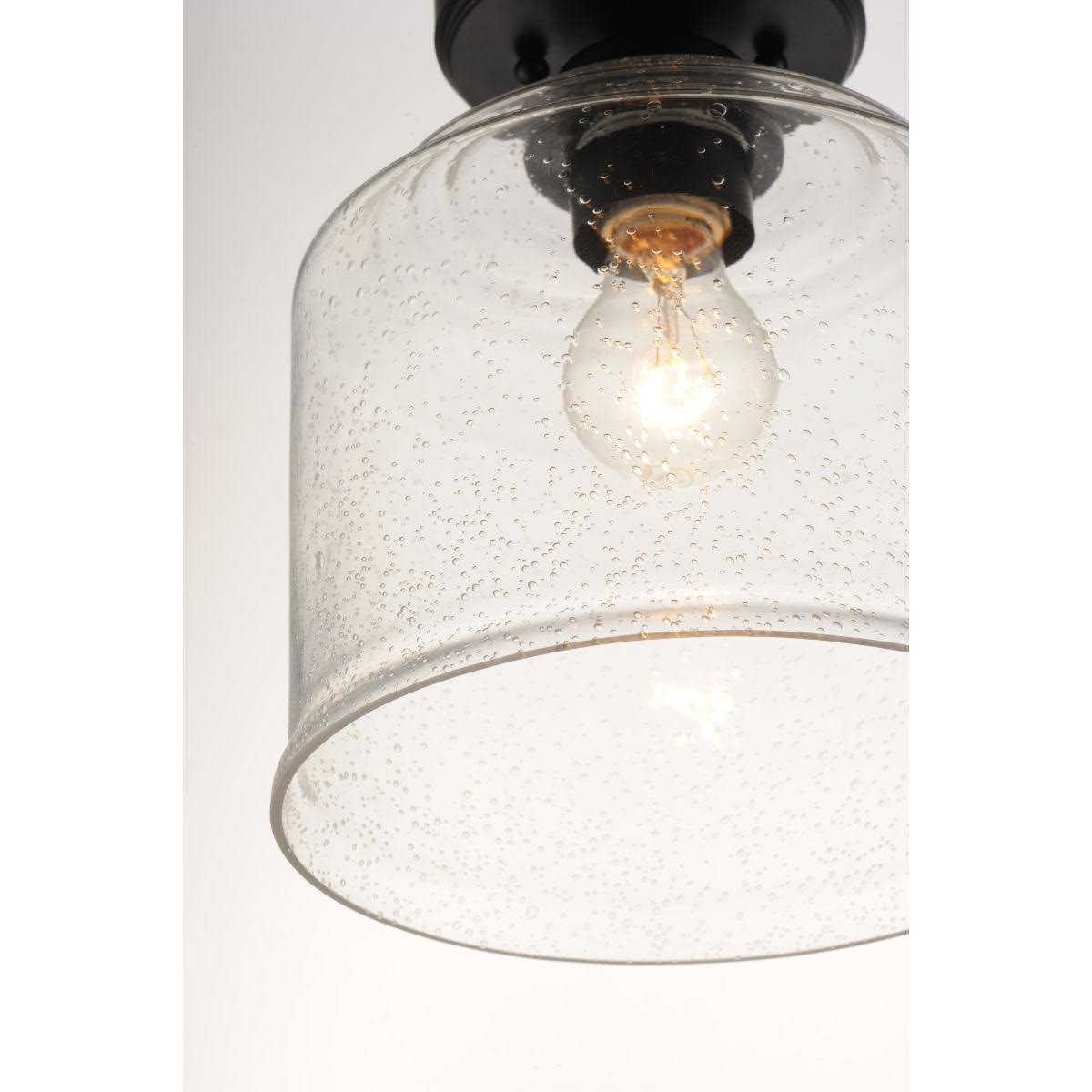 Black Semi-Flush Mount Light U277605