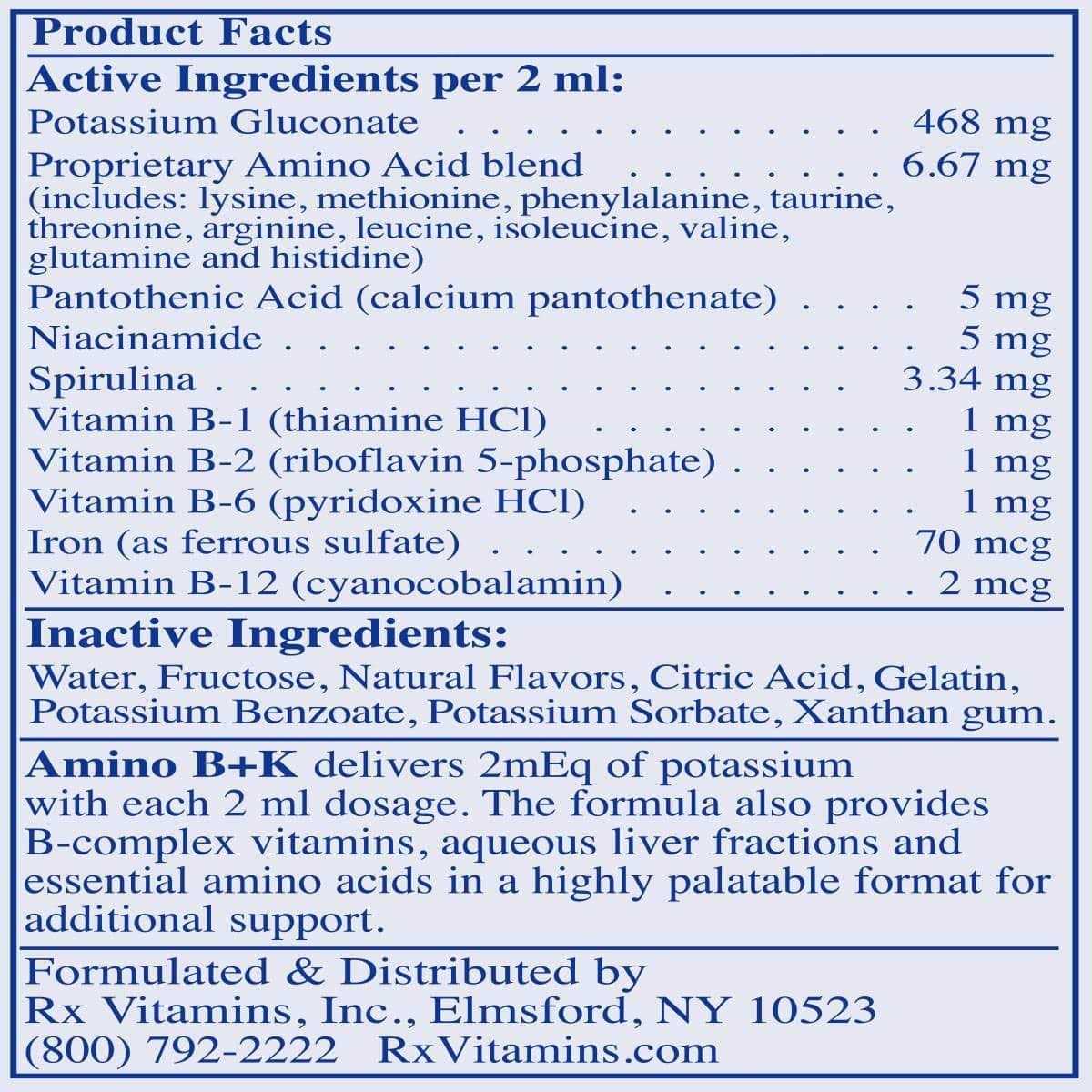 Amino B+K 4 oz Pet Supplies V1183