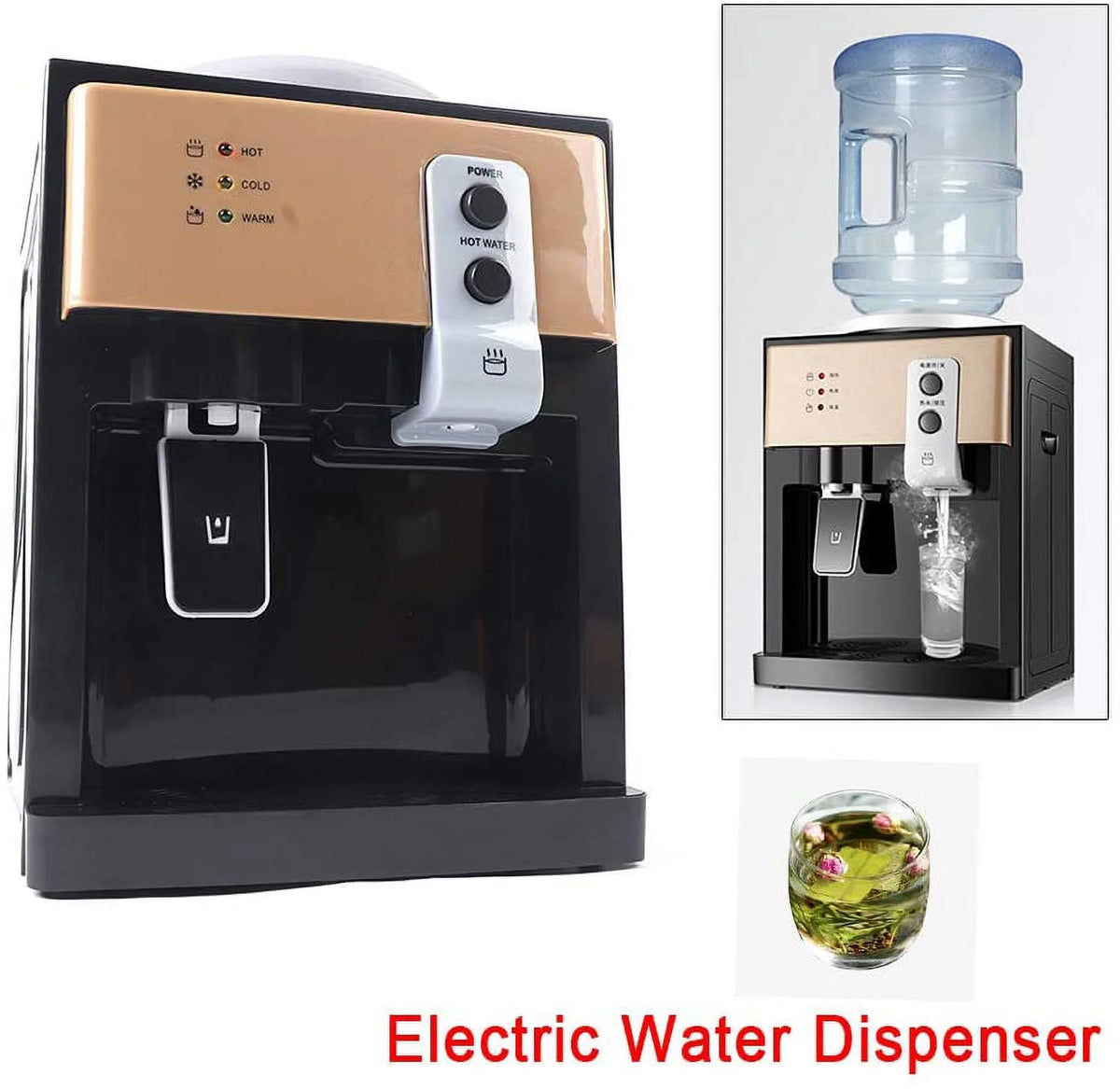 Top Loading Hot & Cold Water Cooler Dispenser for 3 or 5 Gallon Bottle R251519
