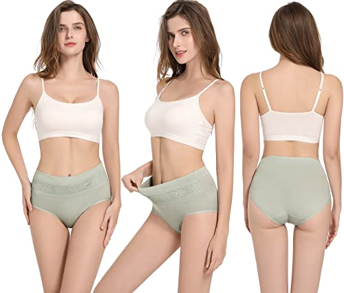Women's Cotton High Waist Tummy Control Panties Multipack F9456