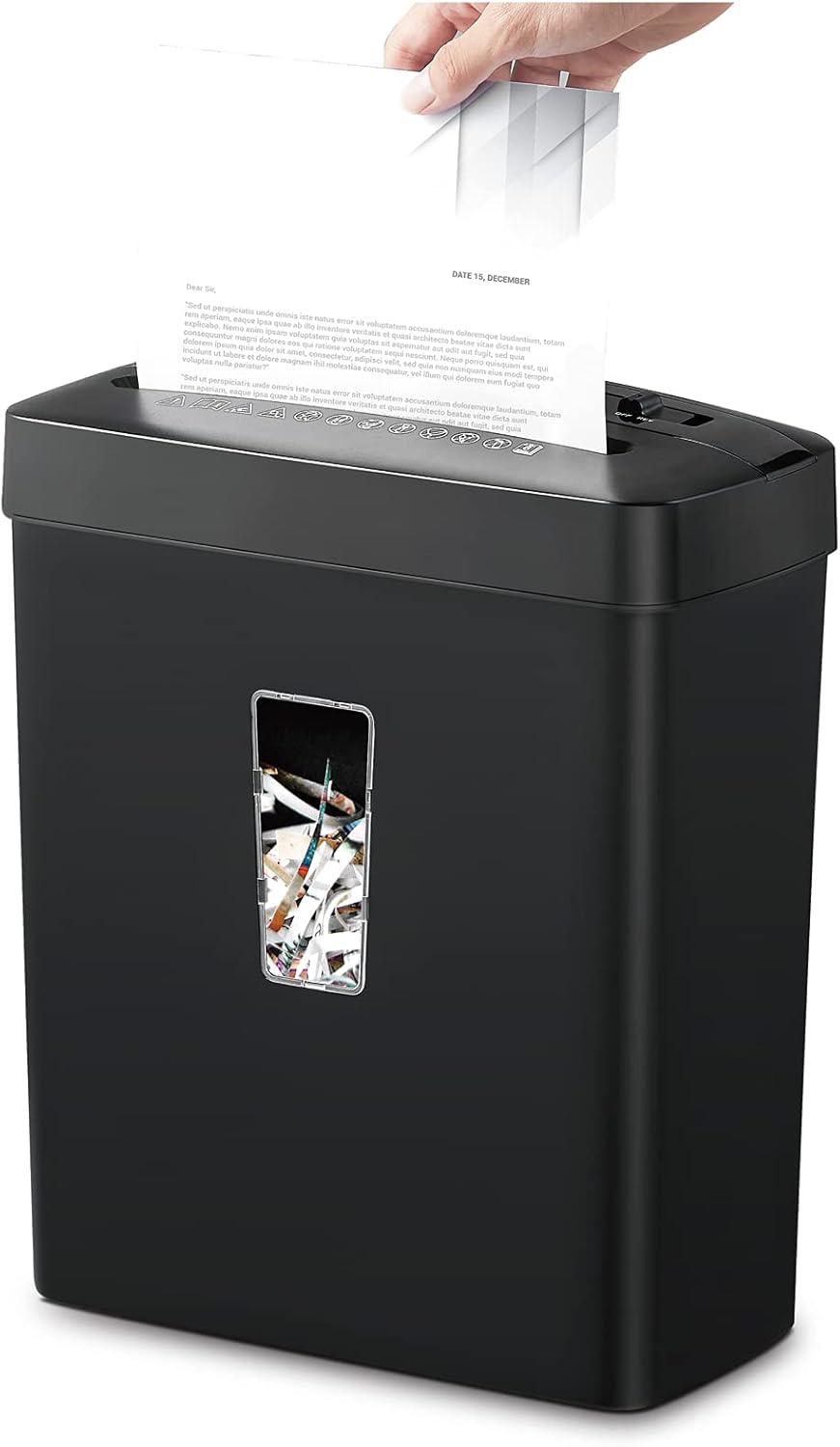 6-Sheet Cross Cut Paper Shredder with Security Lock T457