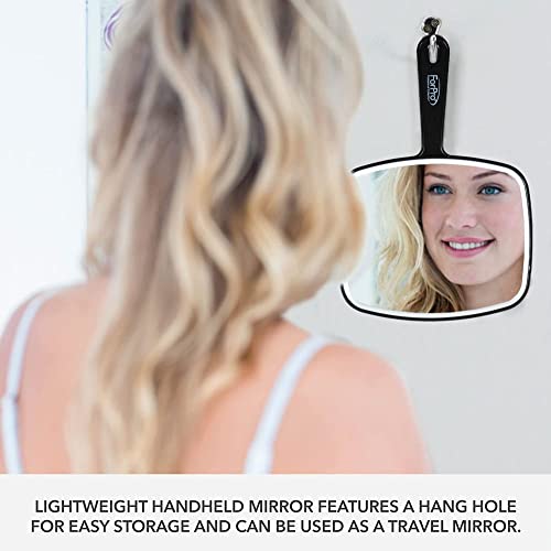 Black Handheld Hand Mirror S408846