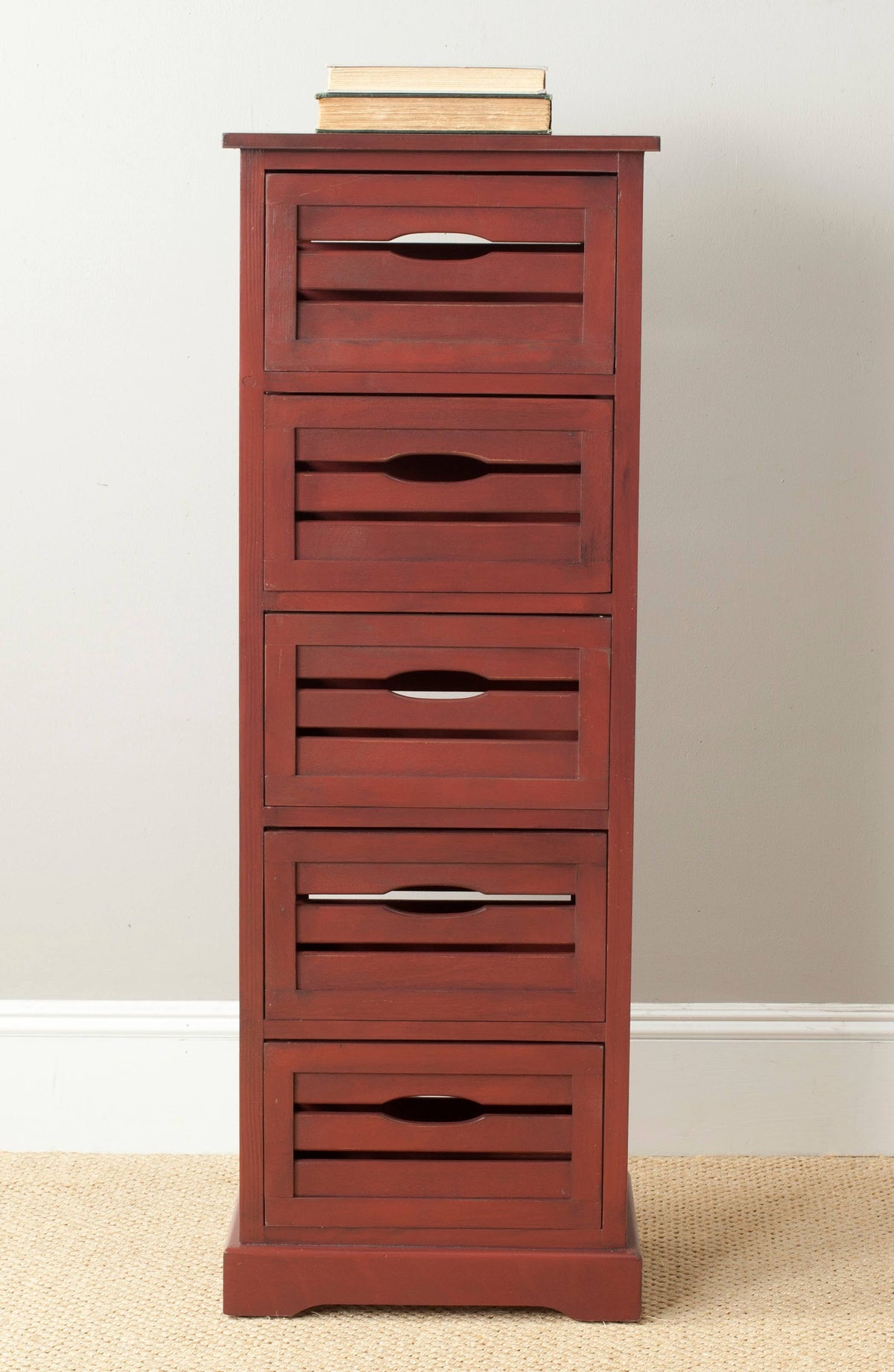 Red 5-Drawer Cabinet J982262