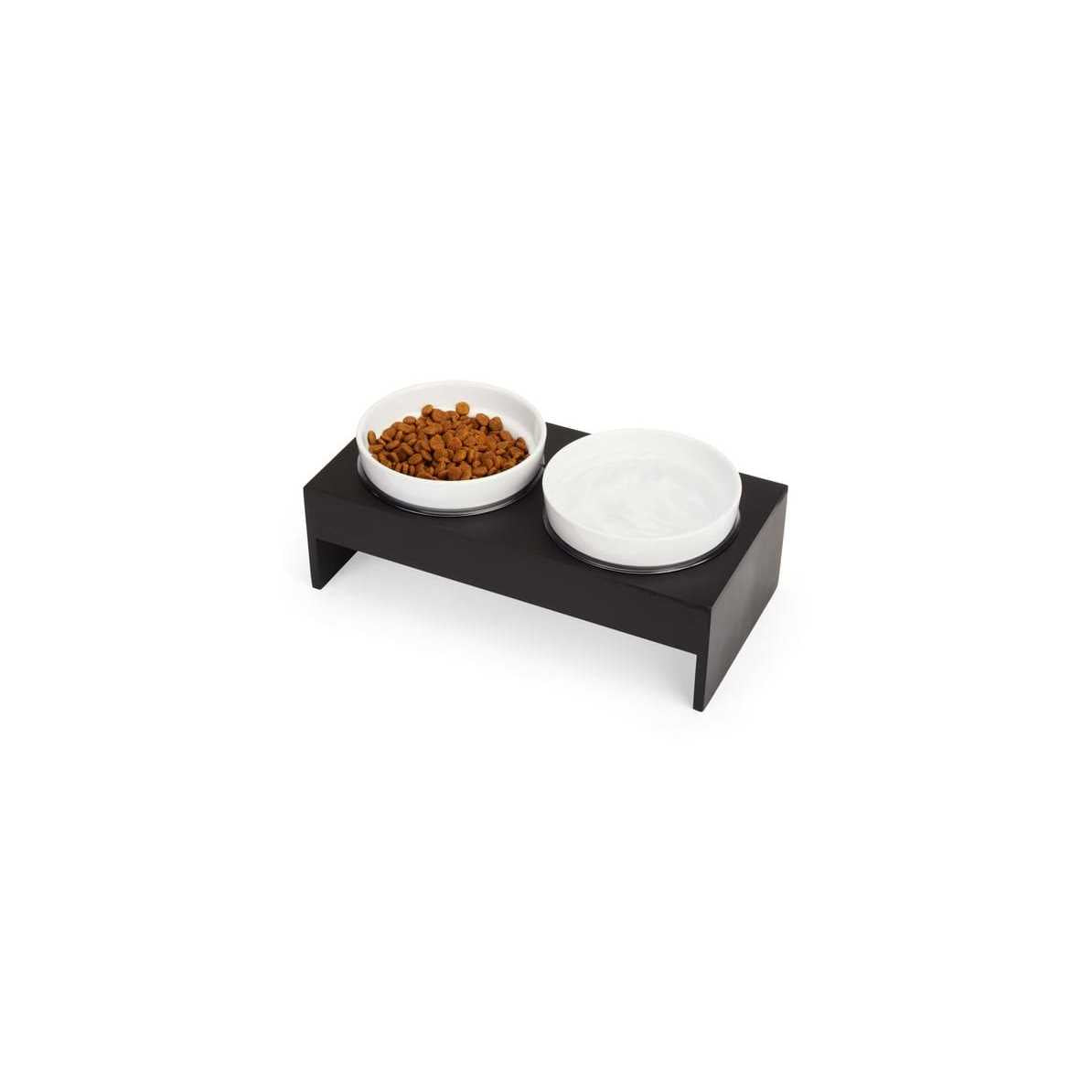 Wood Double Diner for Dogs A69748