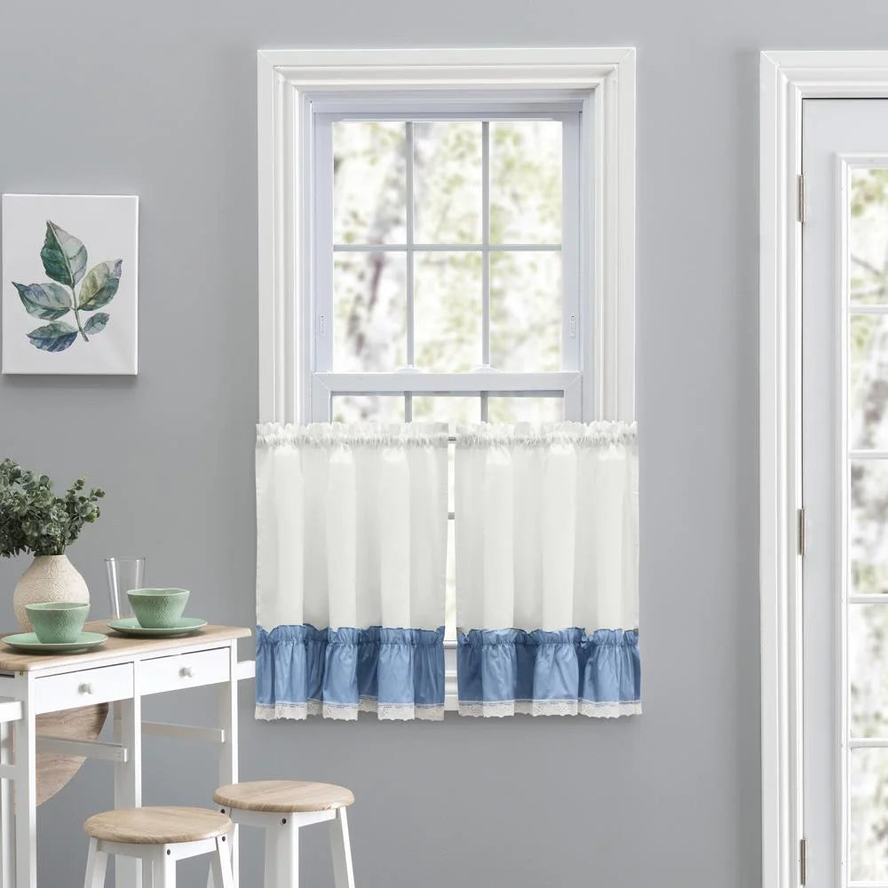 Slate Rod Pocket Window Curtain Tiers 82"x24" V496